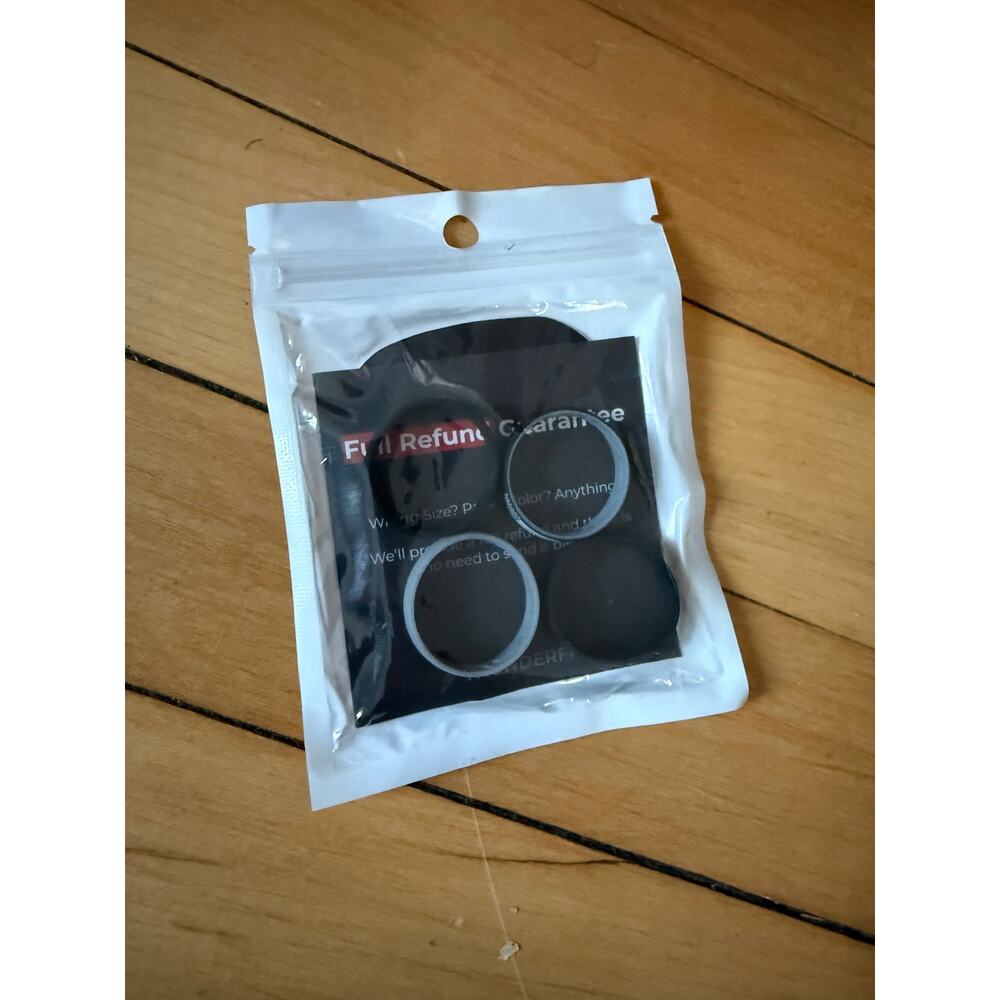 Thunderfit Born victorious silicone ring set with flags‎ size 16